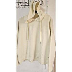 NWT‎ Apana light lime oversized  sweatshirt  hood woman light weight Sz L